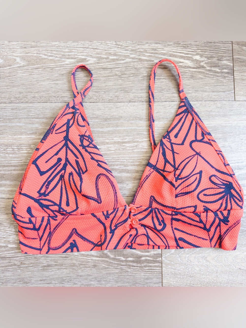 Aerie Tropical Triangle Bikini Top size M